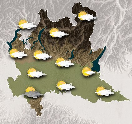 Mappa meteo Centro Geofisico Prealpino