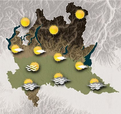 Mappa meteo Centro Geofisico Prealpino