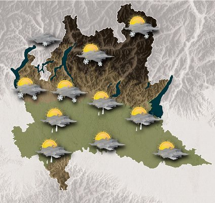 Mappa meteo Centro Geofisico Prealpino