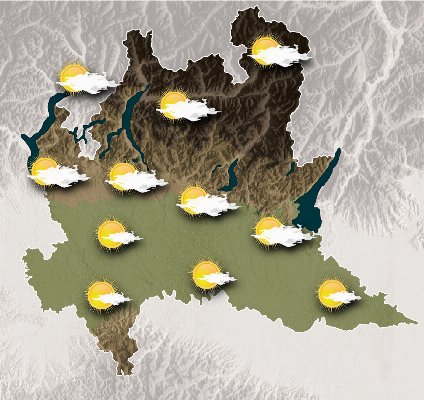 Mappa meteo Centro Geofisico Prealpino