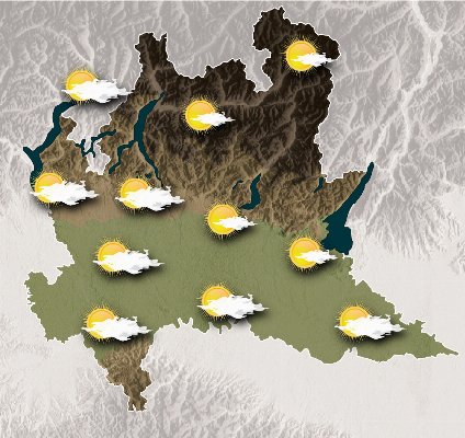 Mappa meteo Centro Geofisico Prealpino