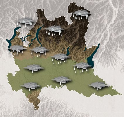 Mappa meteo Centro Geofisico Prealpino