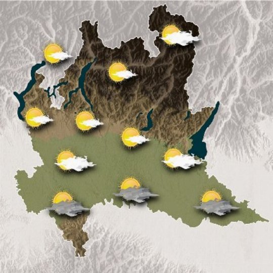 Mappa meteo domani