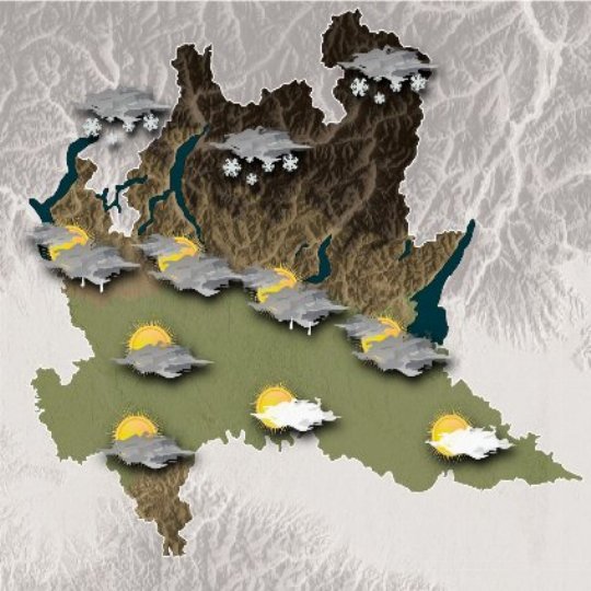 Mappa meteo domani