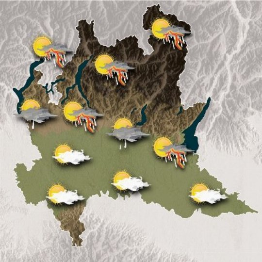 Mappa meteo domani