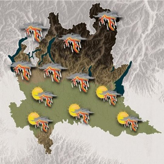 Mappa meteo domani