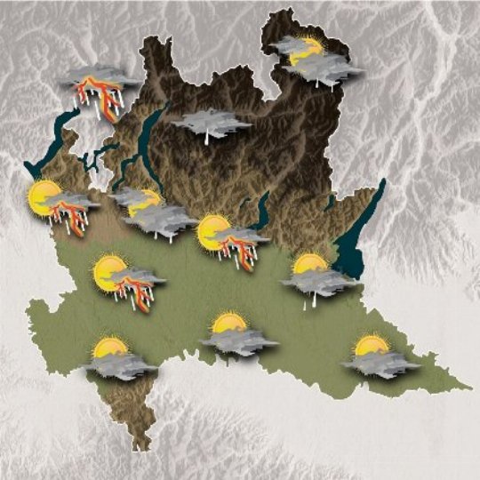 Mappa meteo domani
