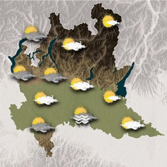 Mappa meteo domani
