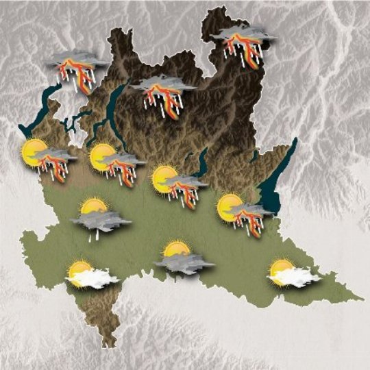 Mappa meteo dopodomani