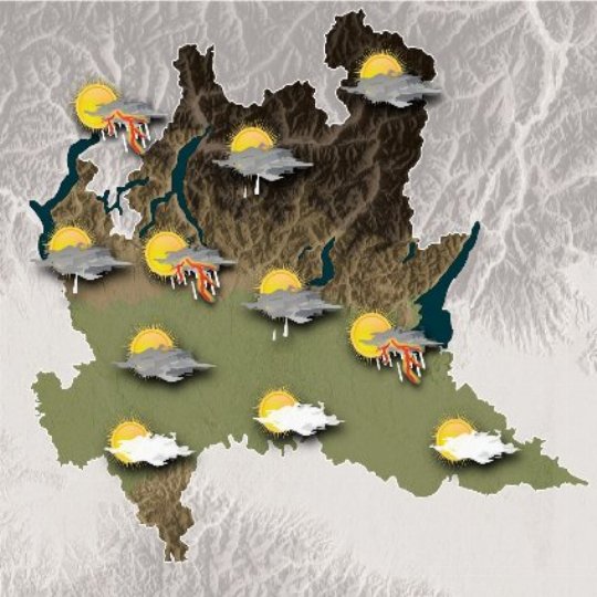 Mappa meteo oggi