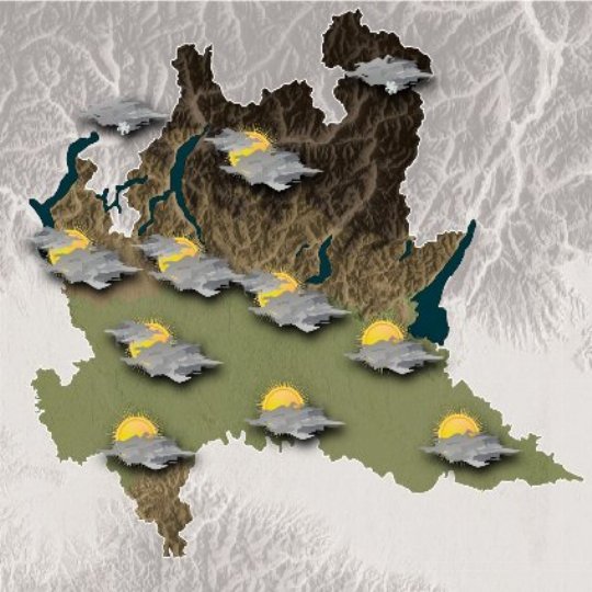 Mappa meteo oggi