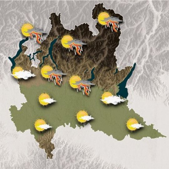 Mappa meteo oggi