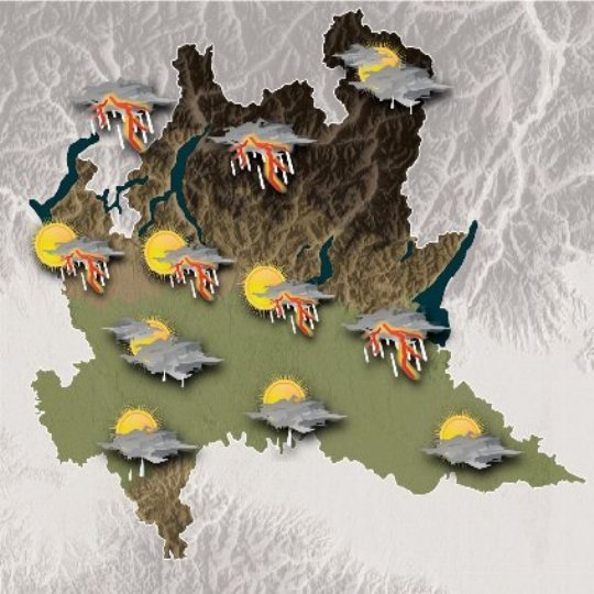 Mappa meteo oggi
