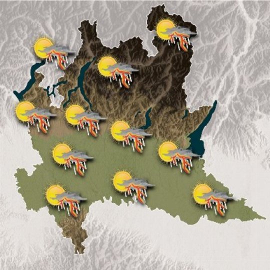 Mappa meteo oggi