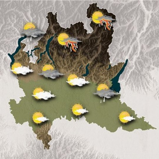 Mappa meteo oggi