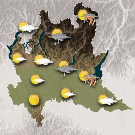 Mappa meteo oggi