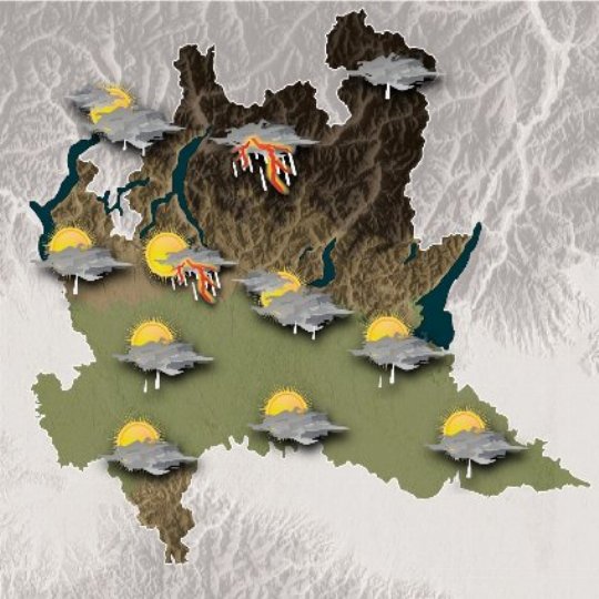 Mappa meteo oggi