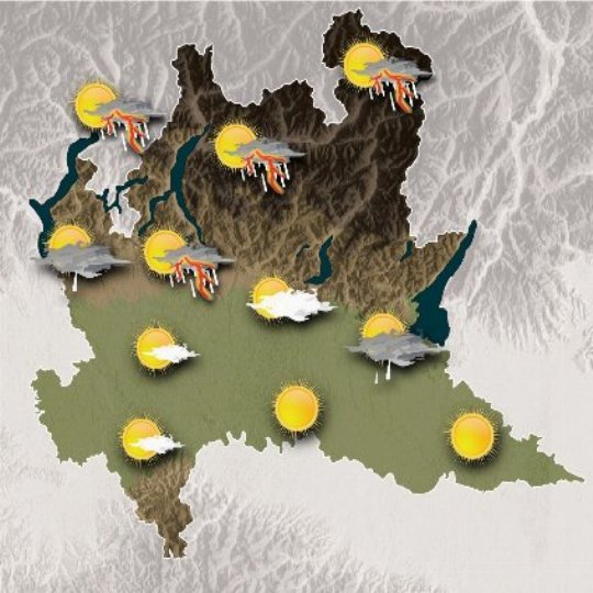 Mappa meteo oggi