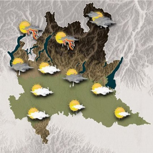 Mappa meteo oggi