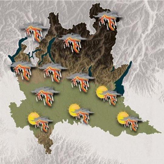 Mappa meteo oggi