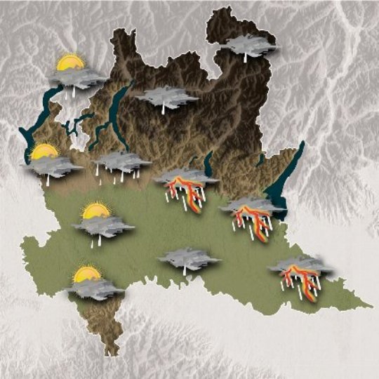 Mappa meteo oggi