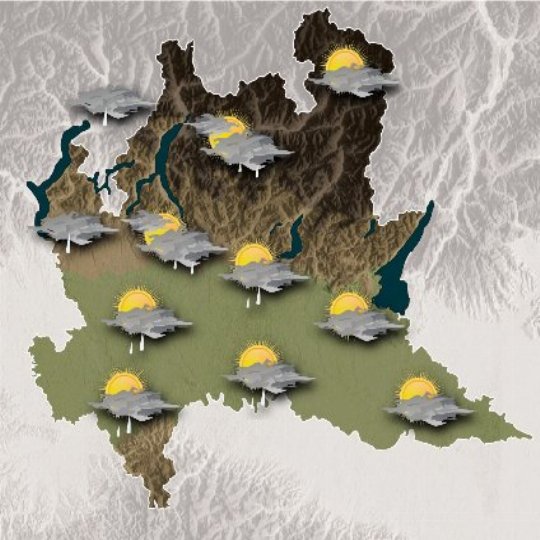 Mappa meteo oggi